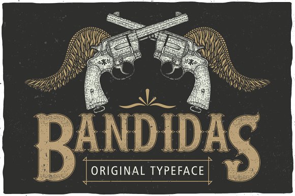 Font Bandidas Label Font